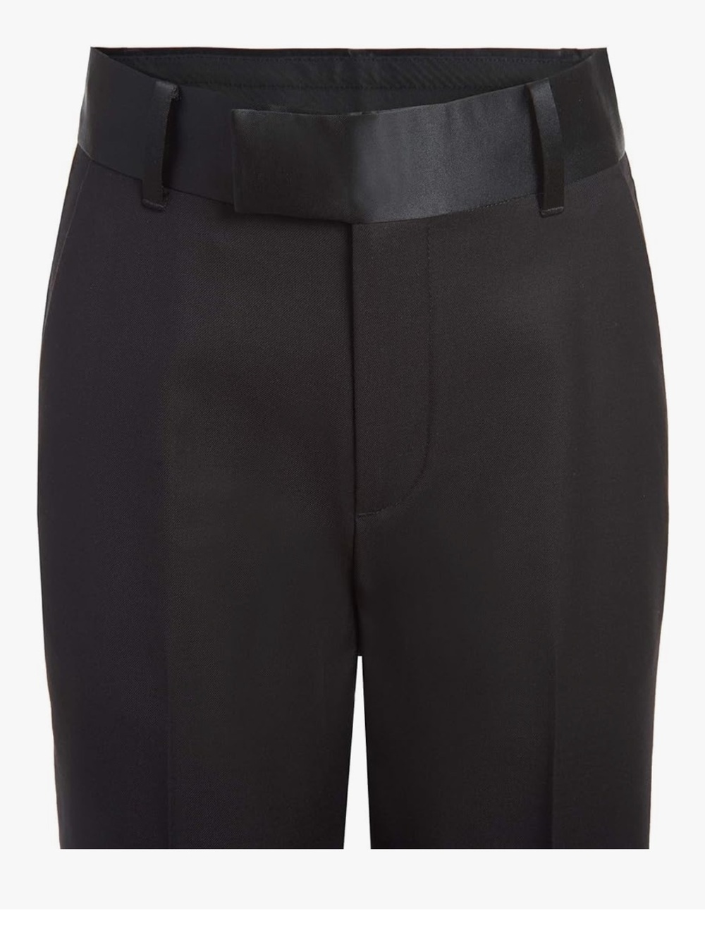 Calvin Klein Boys Black Tuxedo Size 18 Satin Lapel Formal Suit Set Wedding - Picture 3 of 6